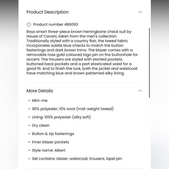 House of Cavani boys Tweed Suit 5T - Picture 9 of 10